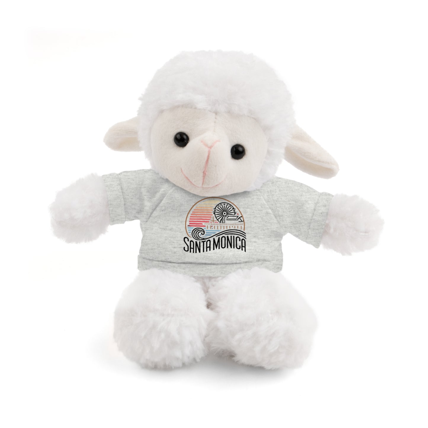 Vibrant Santa Monica Stuffed Animals with Tee
