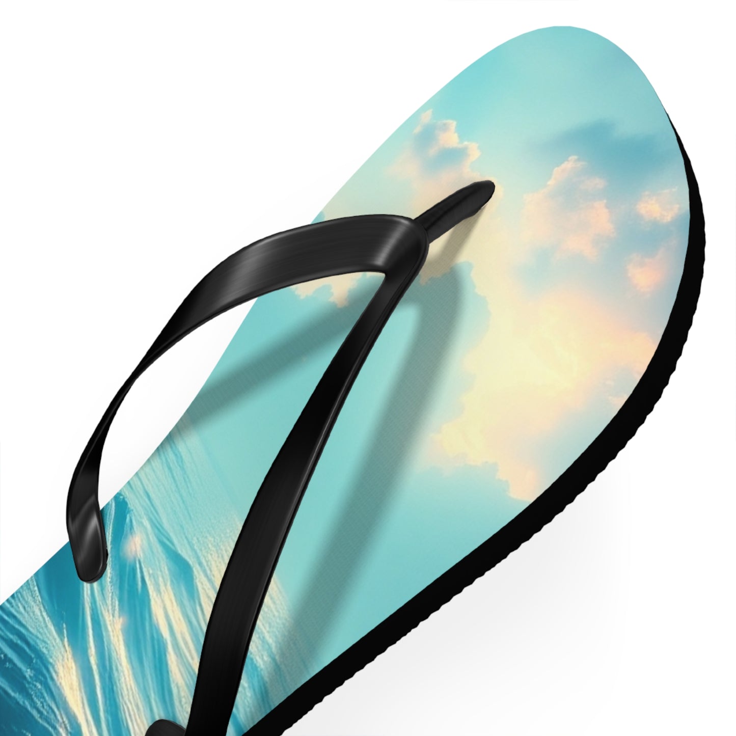 Ocean Waves Flip Flops