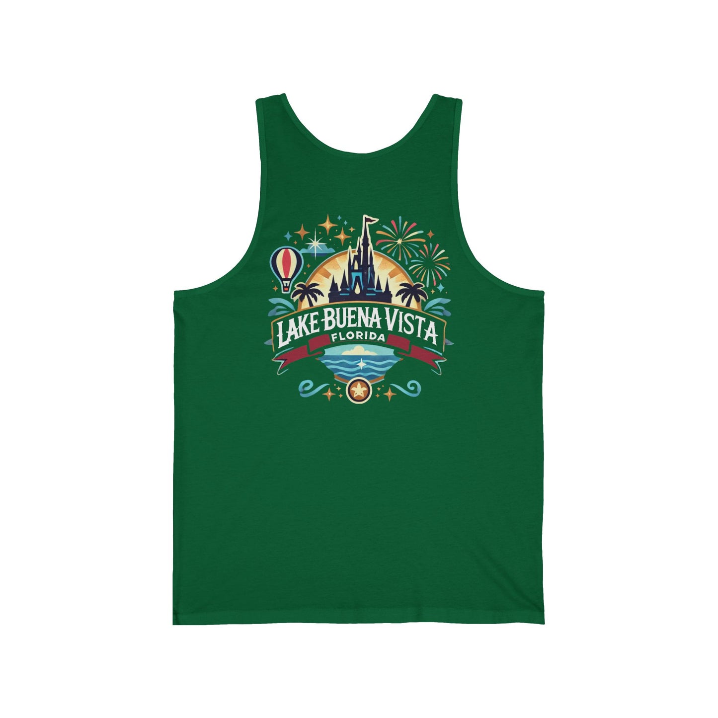 Adventurous Lake Buena Vista Unisex Jersey Tank