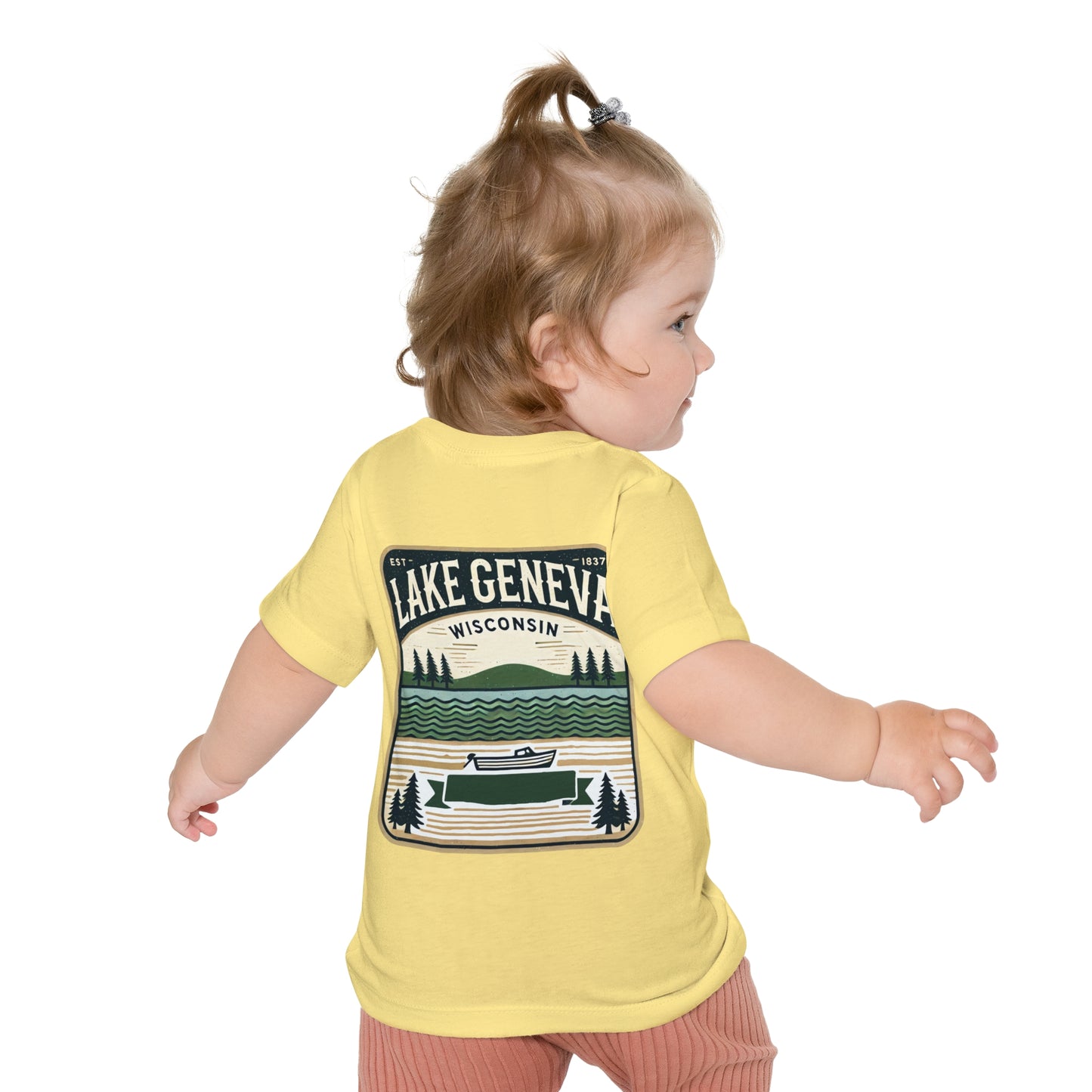 Vintage Lake Geneva Unisex Baby Short Sleeve T-Shirt