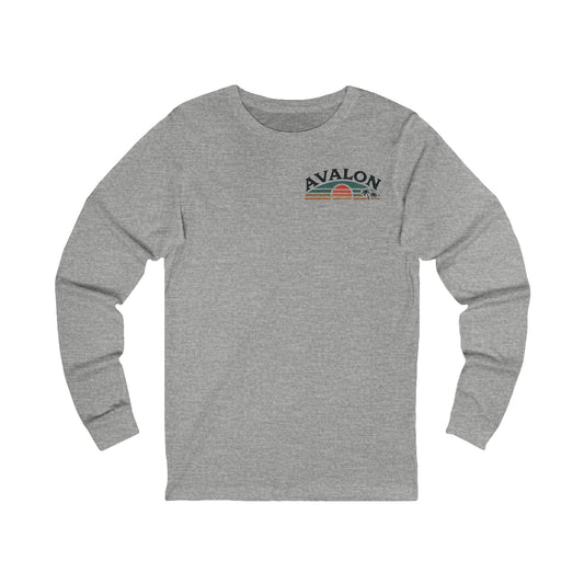 Retro Avalon Sunset Unisex Long Sleeve Tee