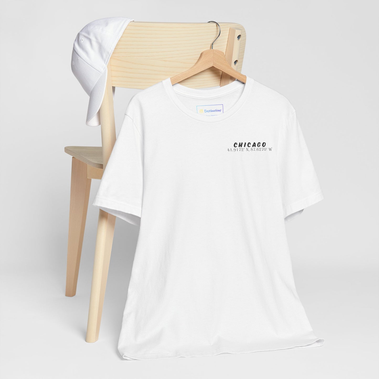 Latitudes Chicago Skyline Unisex Jersey Short Sleeve Tee