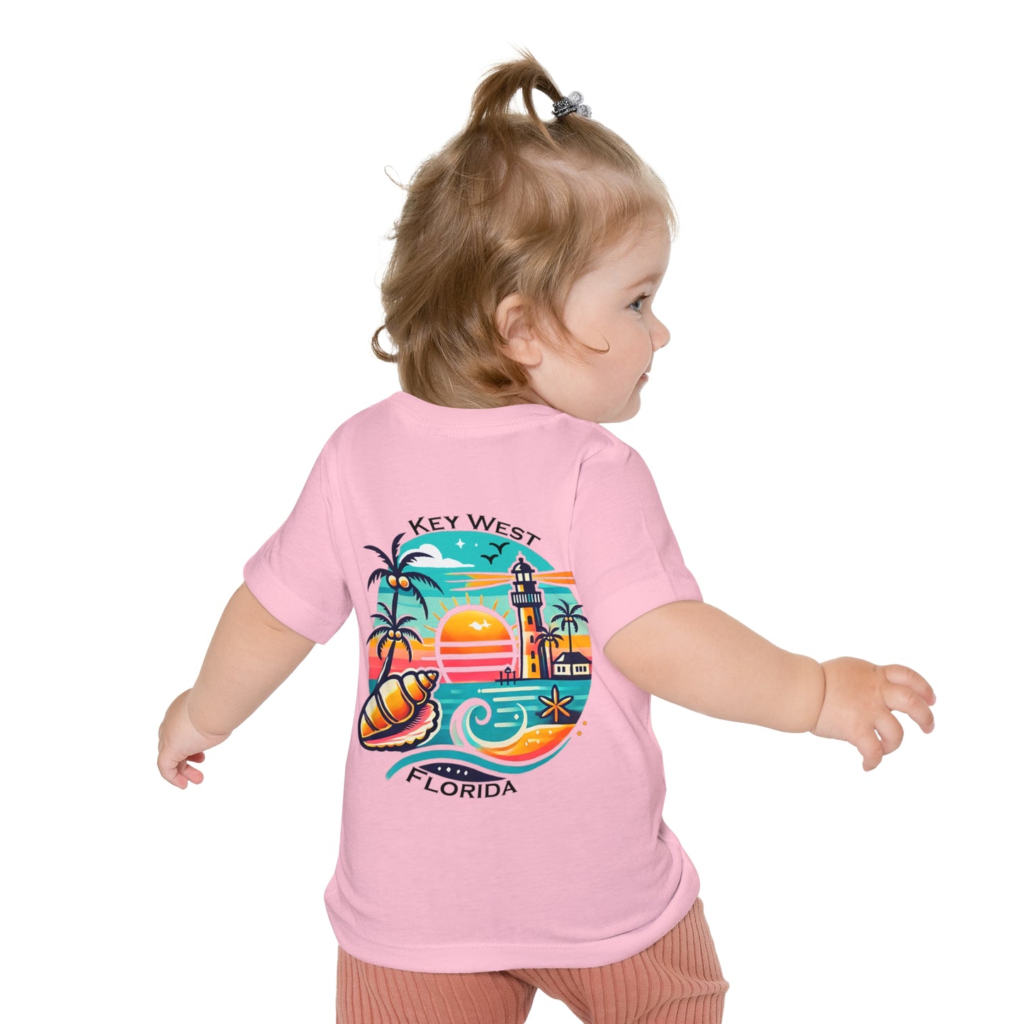 Vibrant Key West Unisex Baby Short Sleeve T-Shirt