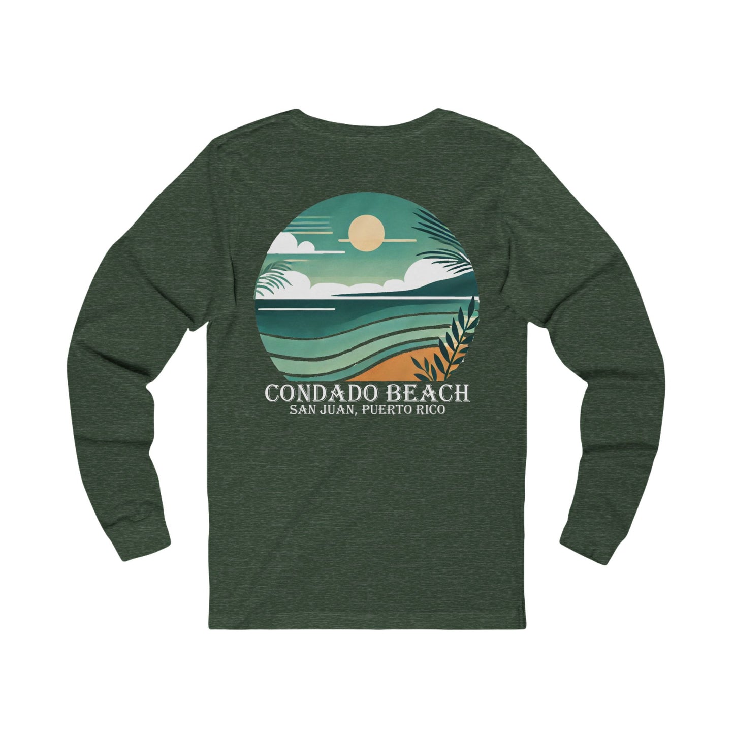 Coastal Vibes Condado Beach Unisex Jersey Long Sleeve Tee