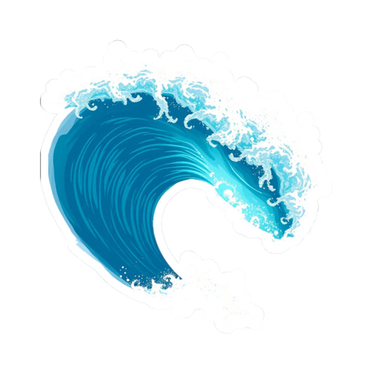 Ocean Wave Kiss-Cut Sticker