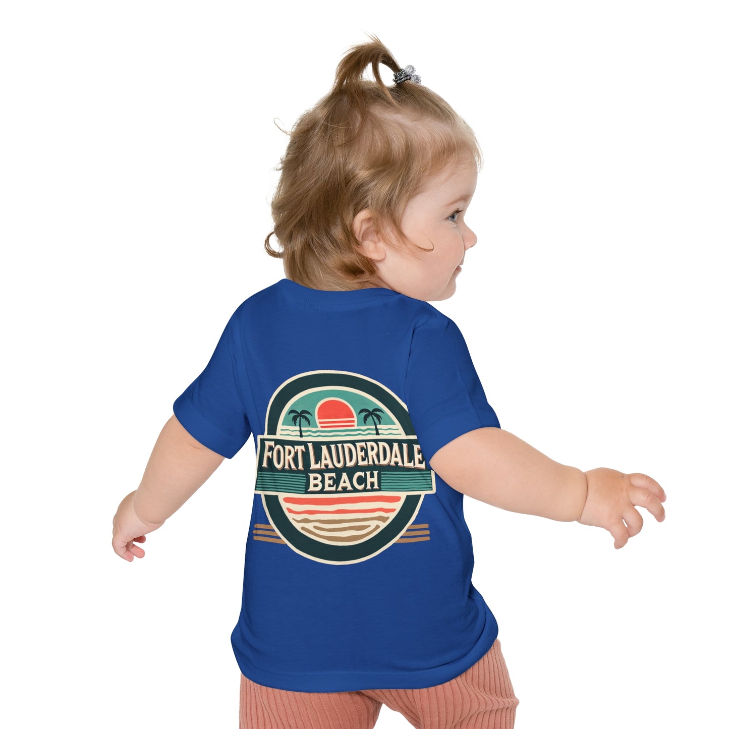 Vintage Fort Lauderdale Unisex Baby Short Sleeve T-Shirt