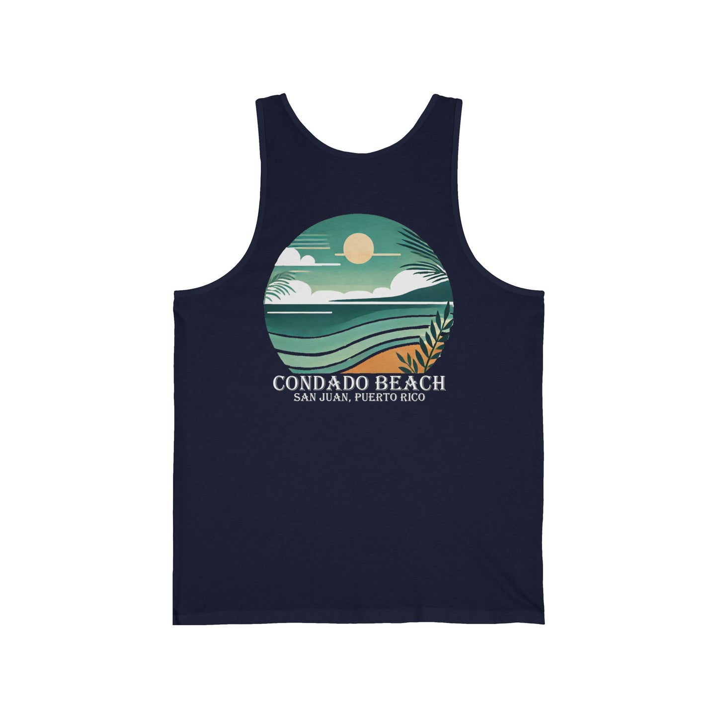 Coastal Vibes Condado Beach Unisex Jersey Tank
