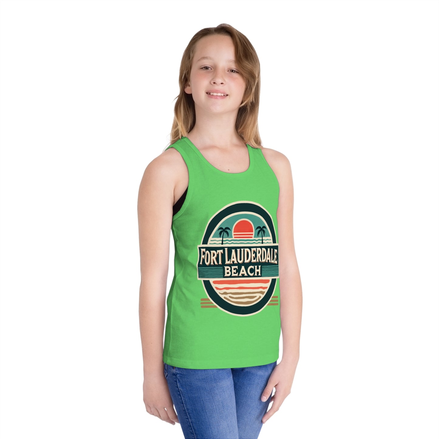 Vintage Fort Lauderdale Unisex Kids Jersey Tank Top