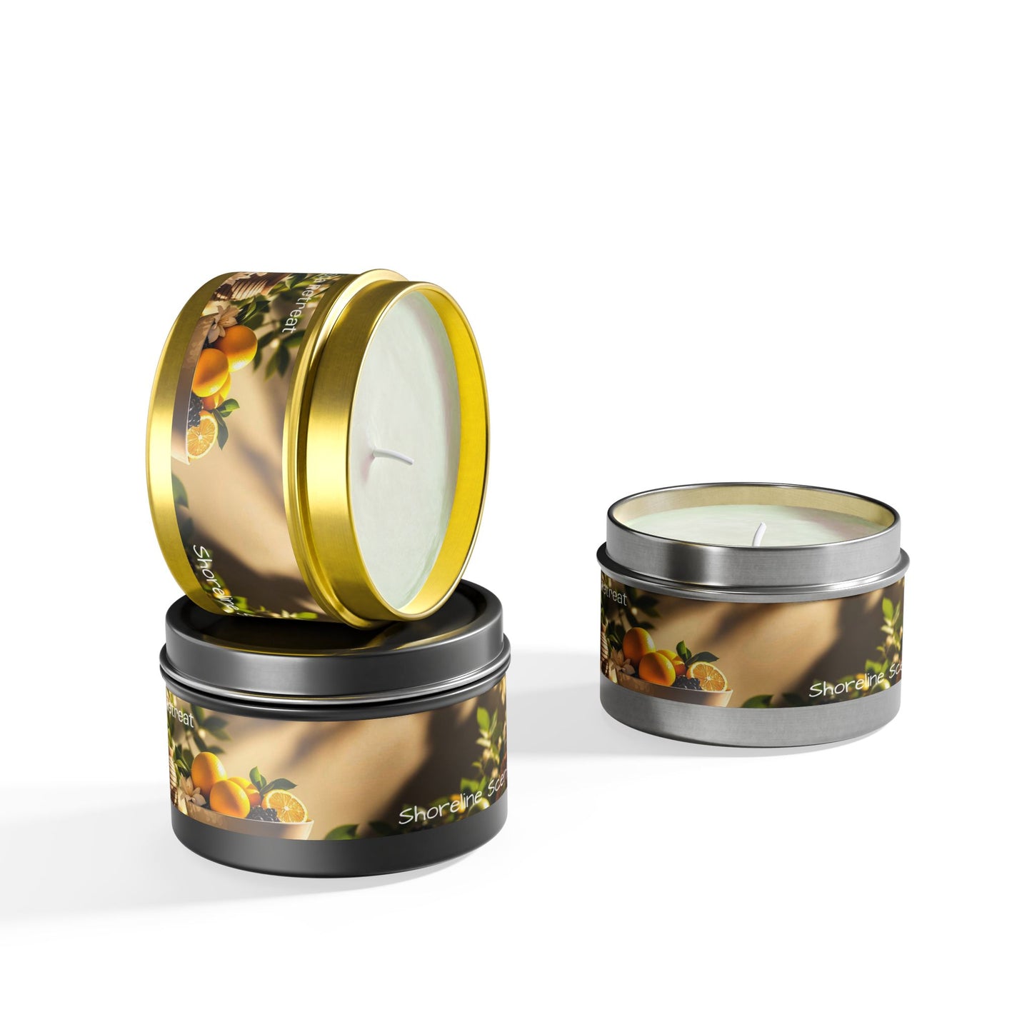 Spa Retreat Scented Rustic Tin Candle