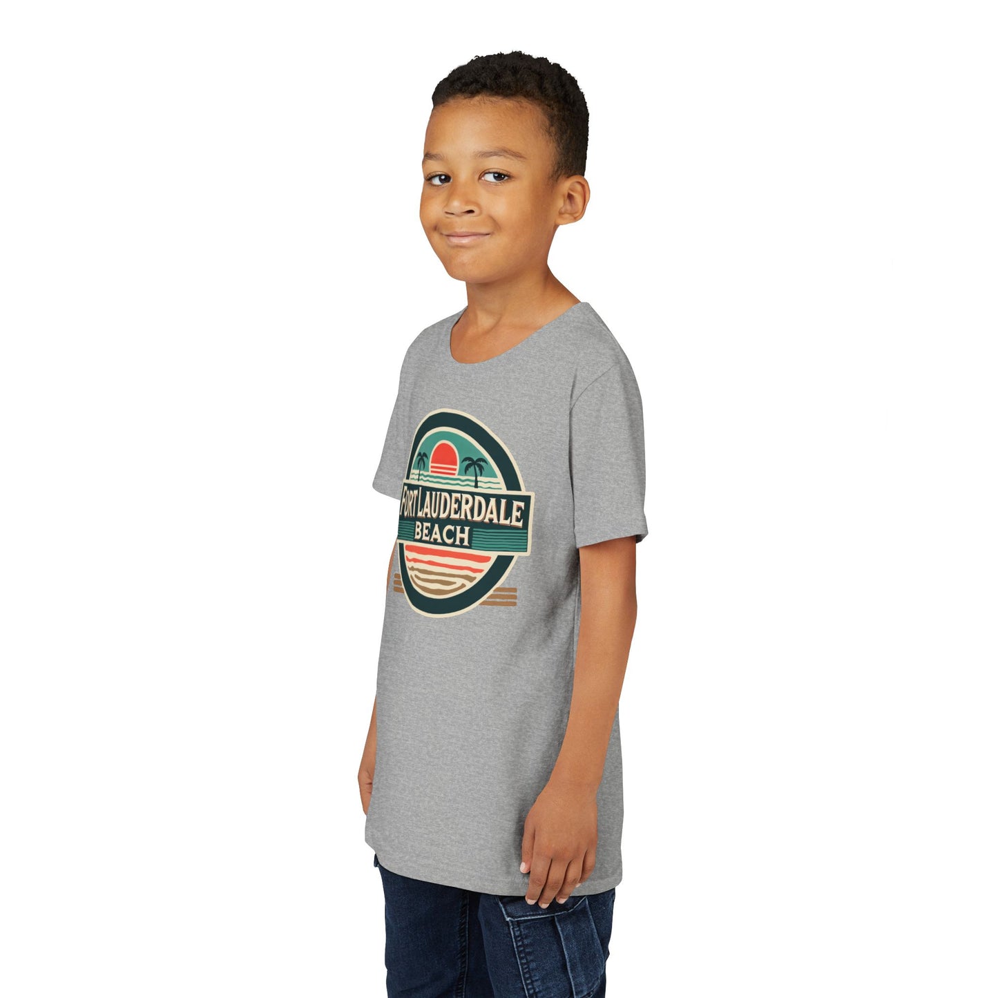 Vintage Fort Lauderdale Unisex Youth Short Sleeve Tee