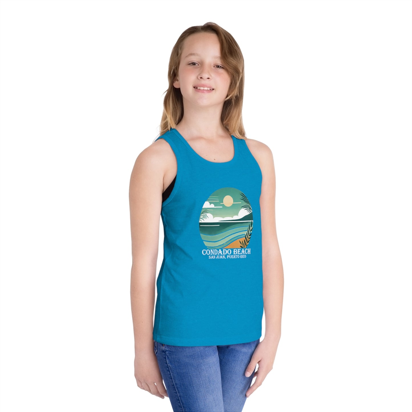 Coastal Vibes Condado Beach Unisex Kids Jersey Tank Top