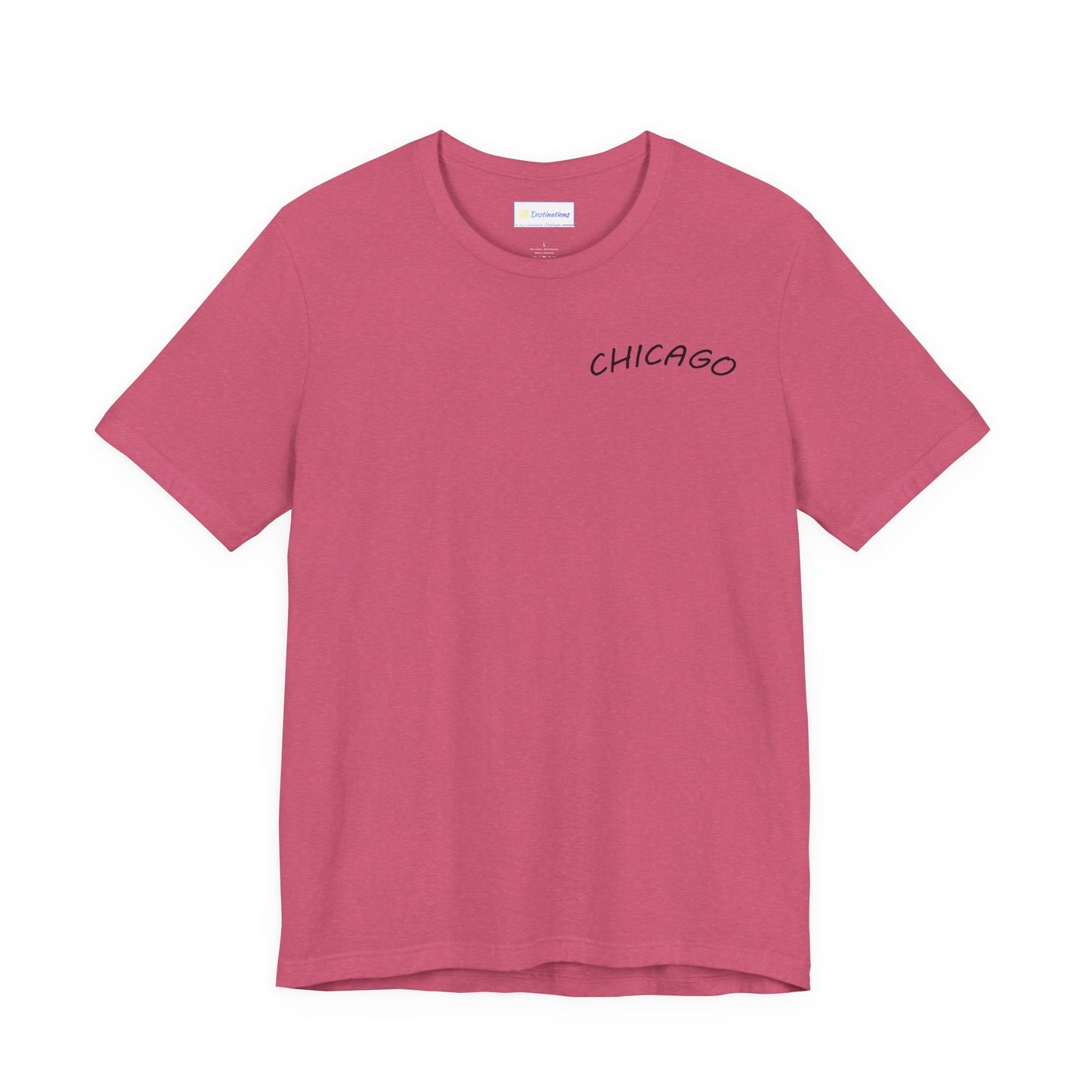 Retro Chicago Sunset Unisex Jersey Short Sleeve Tee