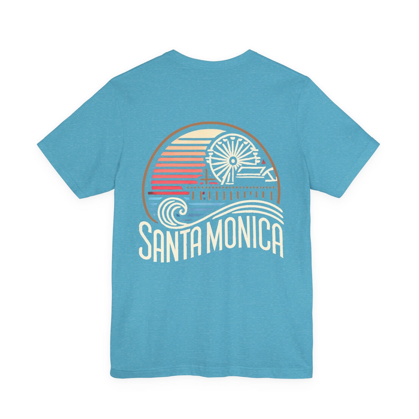 Vibrant Santa Monica Unisex Jersey Short Sleeve Tee