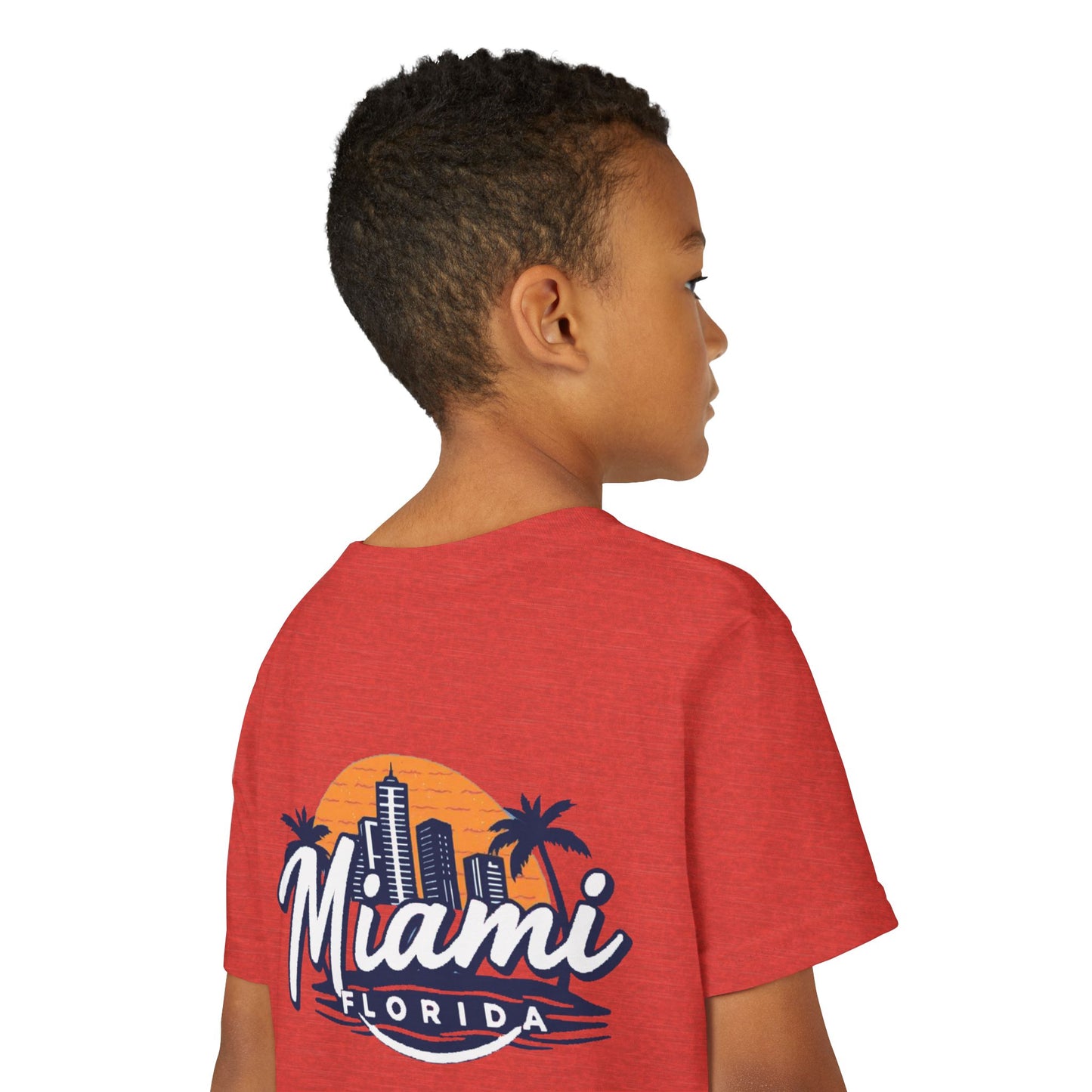 Retro Miami Unisex Youth Short Sleeve Tee