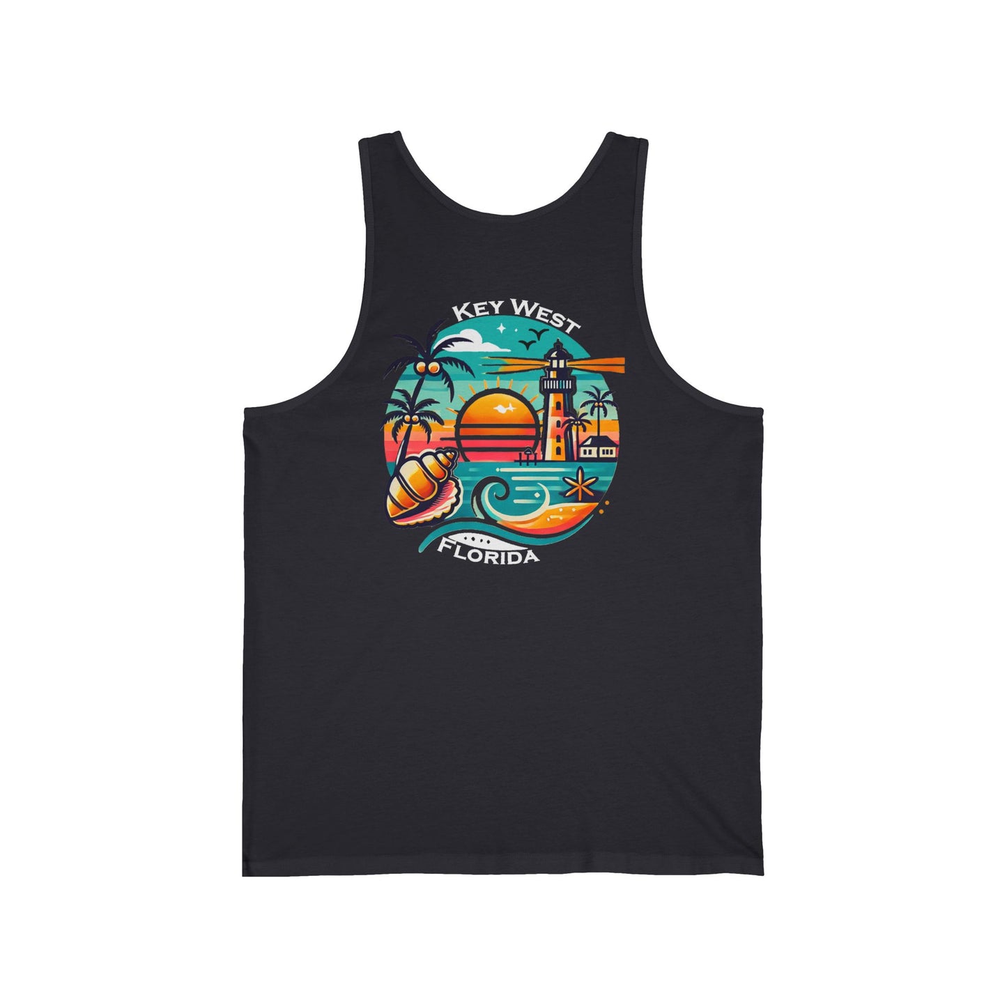 Vibrant Key West Unisex Jersey Tank