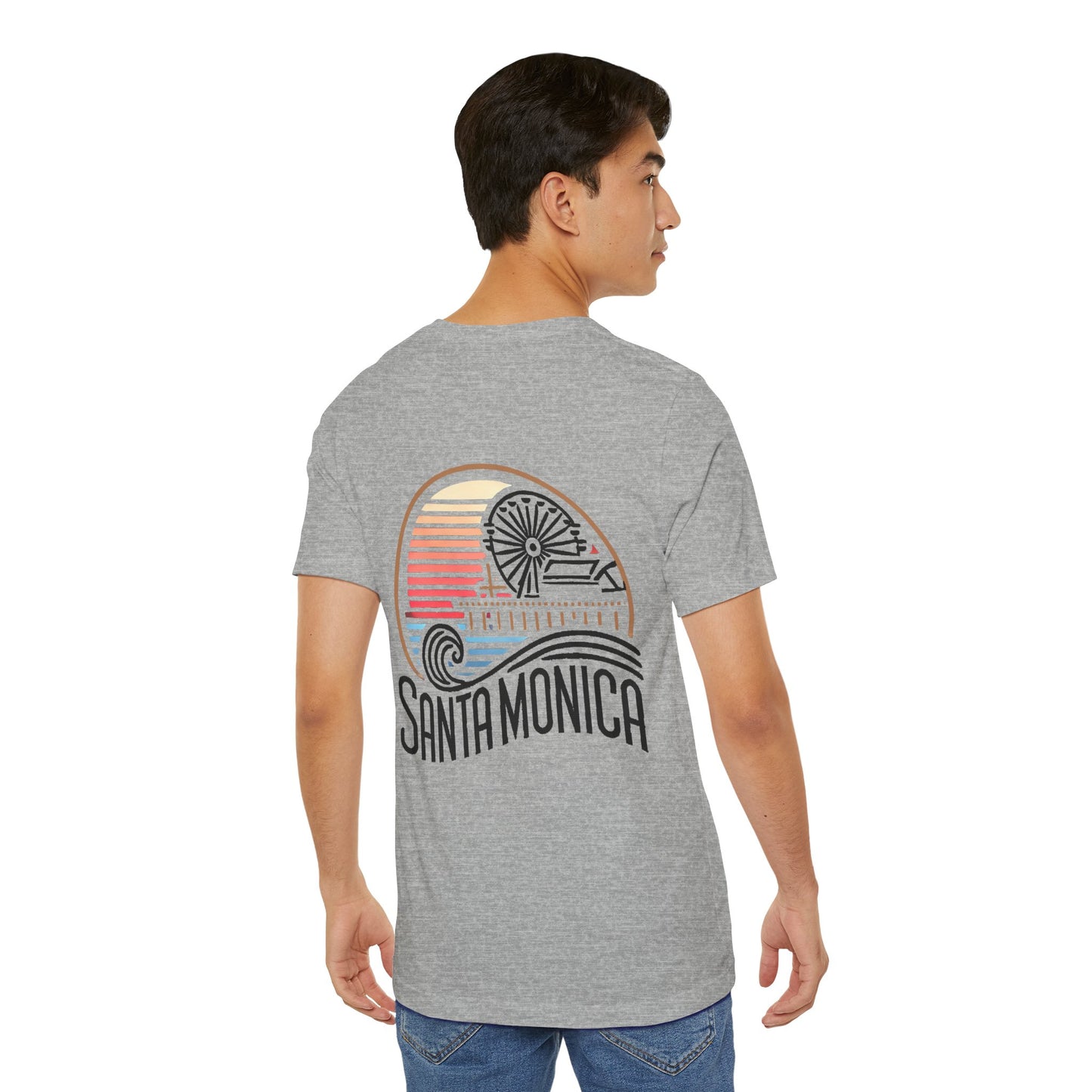 Vibrant Santa Monica Unisex Jersey Short Sleeve Tee