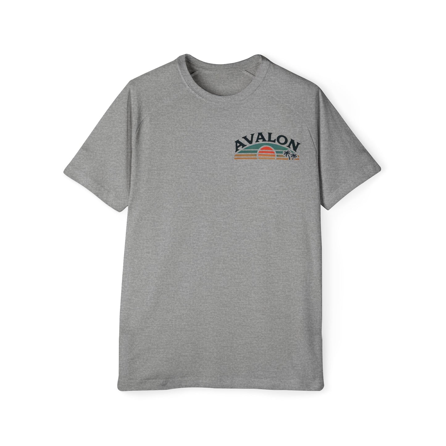 Retro Avalon Sunset Men's Raglan T-Shirt
