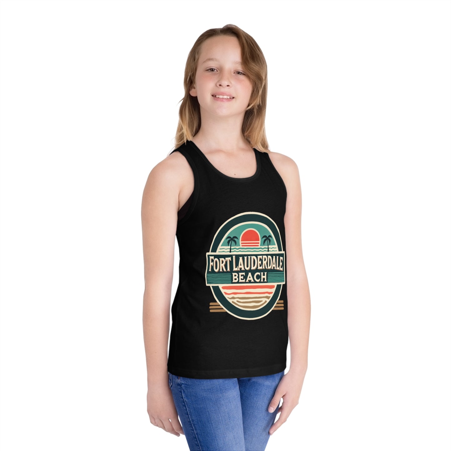Vintage Fort Lauderdale Unisex Kids Jersey Tank Top