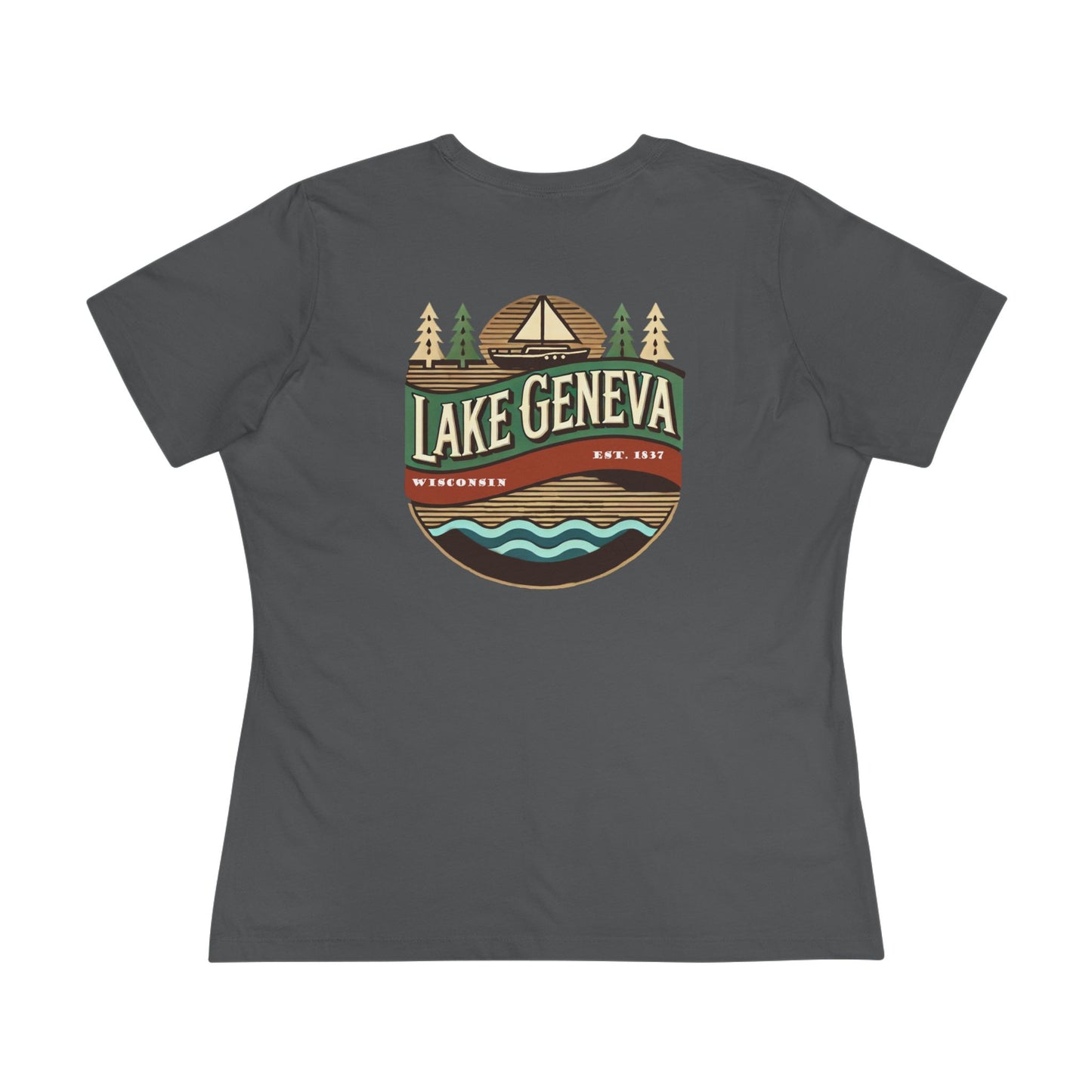 Retro Lake Geneva Women's Cotton Tee