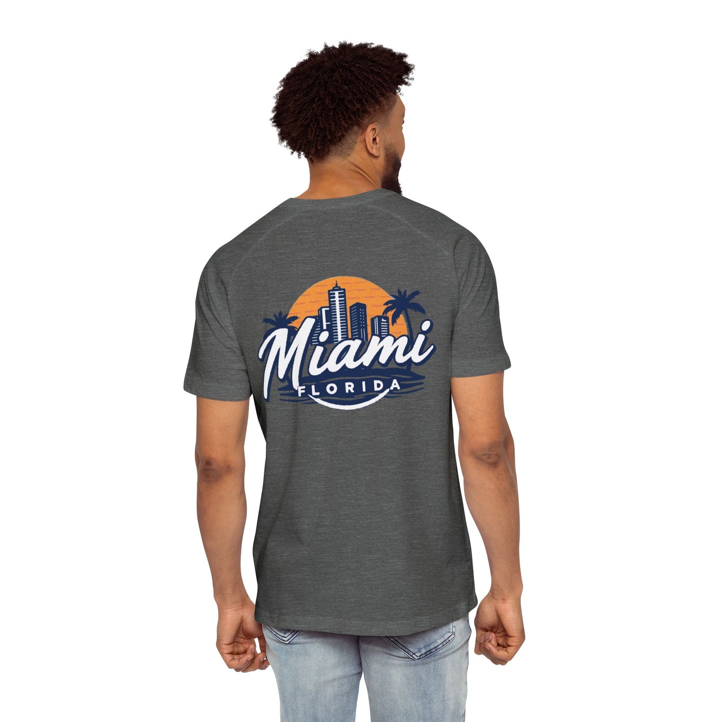 Retro Miami Men's Raglan T-Shirt