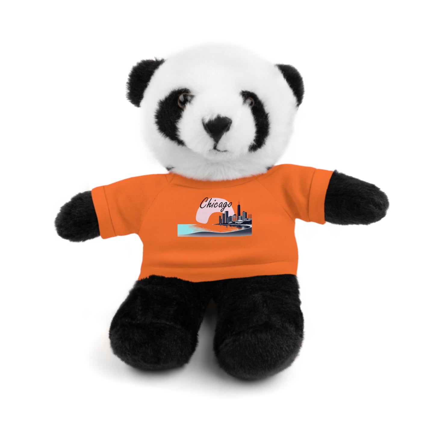 Elegant Chicago Skyline Stuffed Animals with Tee