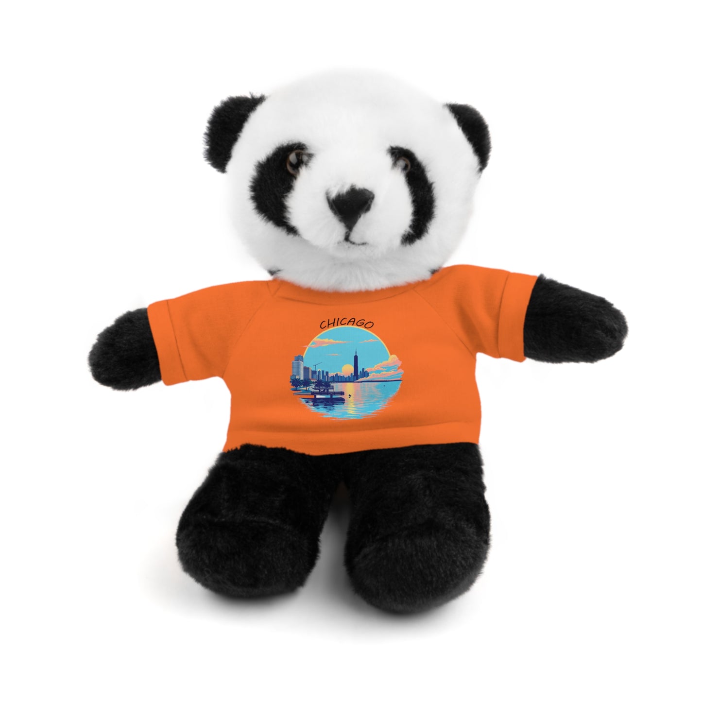 Retro Chicago Sunset Stuffed Animals with Tee