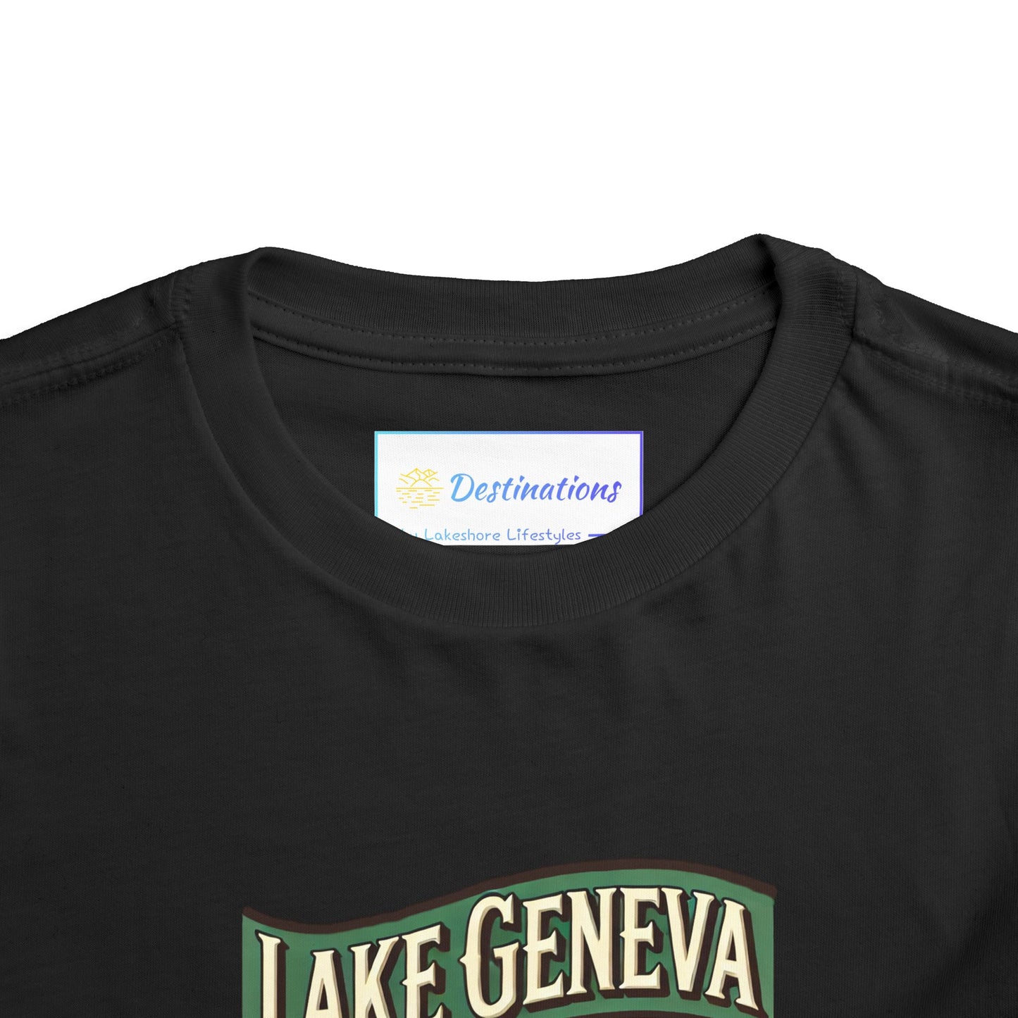 Retro Lake Geneva Unisex Toddler Short Sleeve Tee