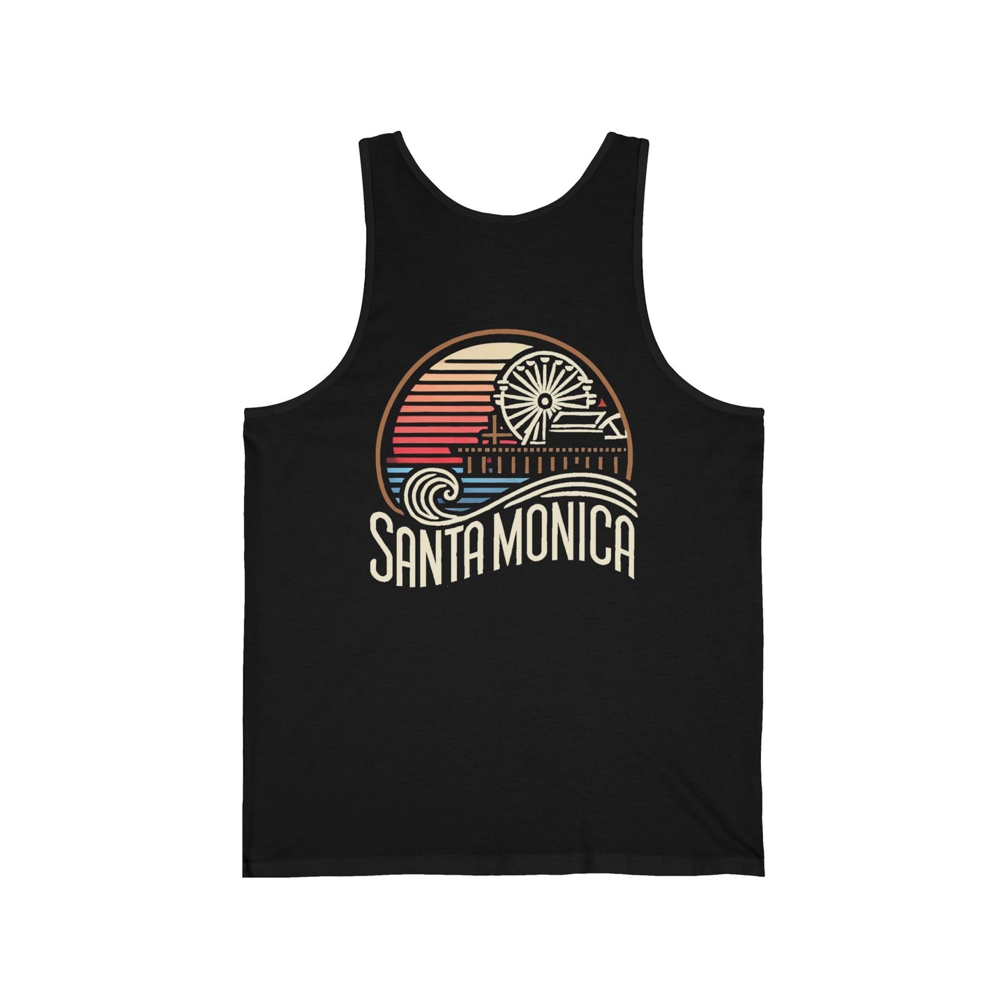 Vibrant Santa Monica Unisex Jersey Tank