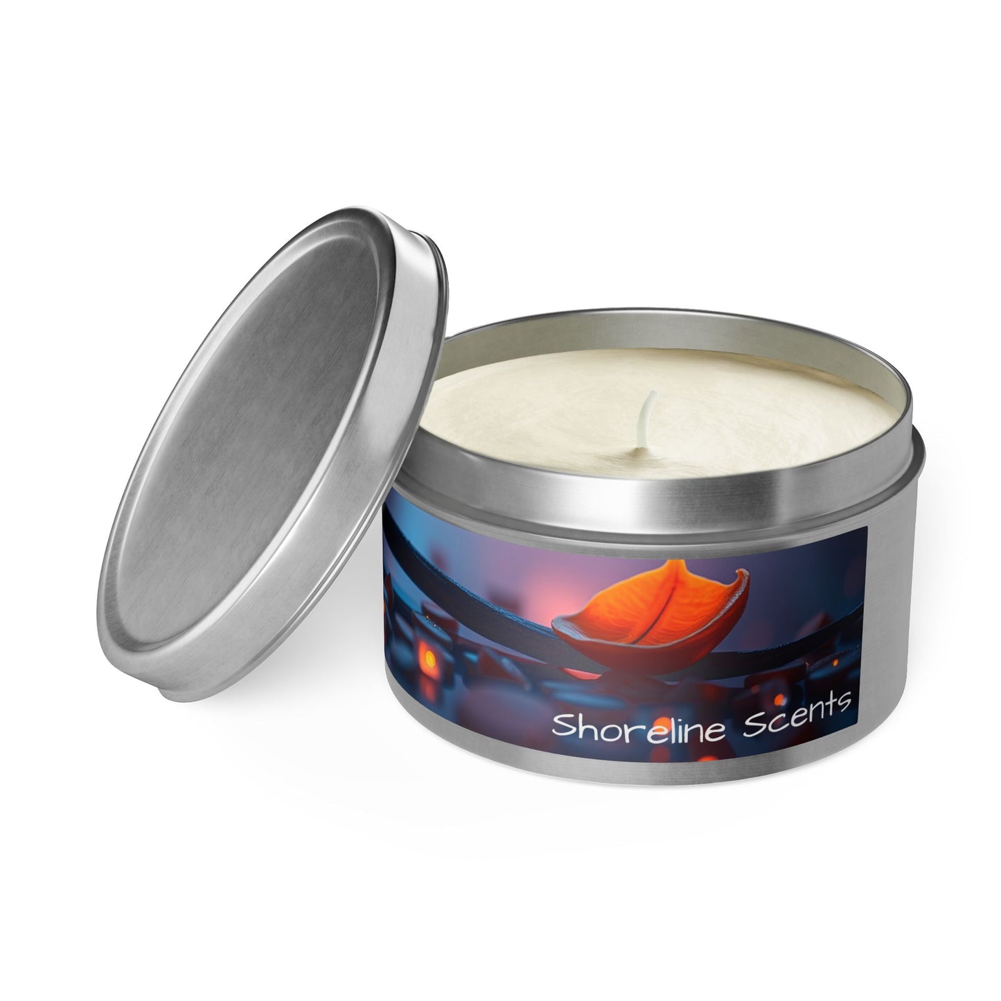 Vanilla Bean Scented Rustic Tin Candle