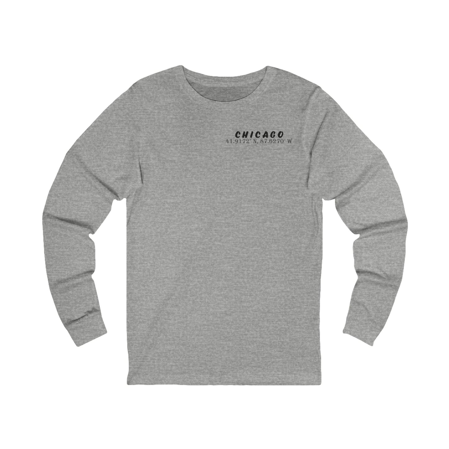 Latitudes Chicago Skyline Unisex Jersey Long Sleeve Tee