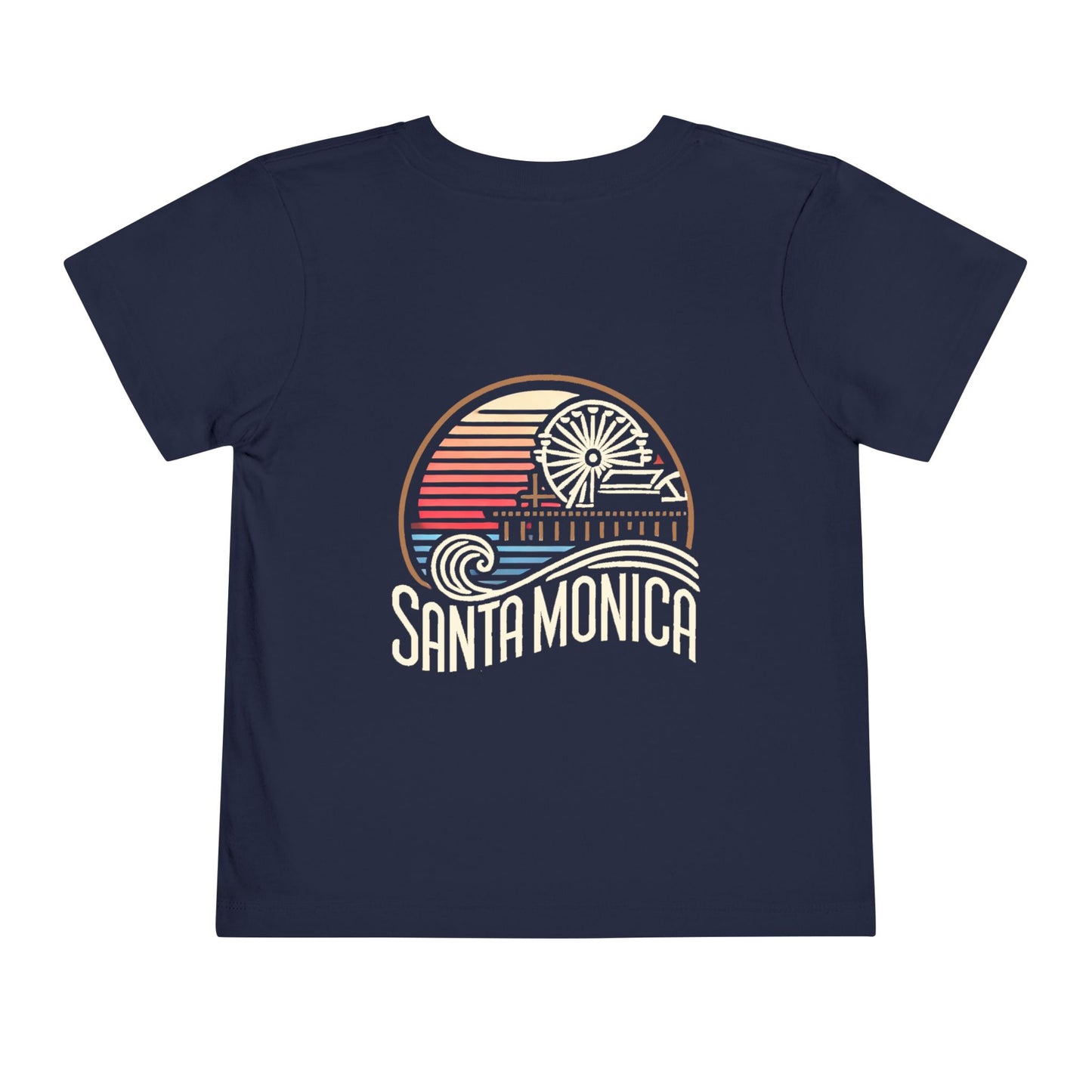 Vibrant Santa Monica Unisex Toddler Short Sleeve Tee