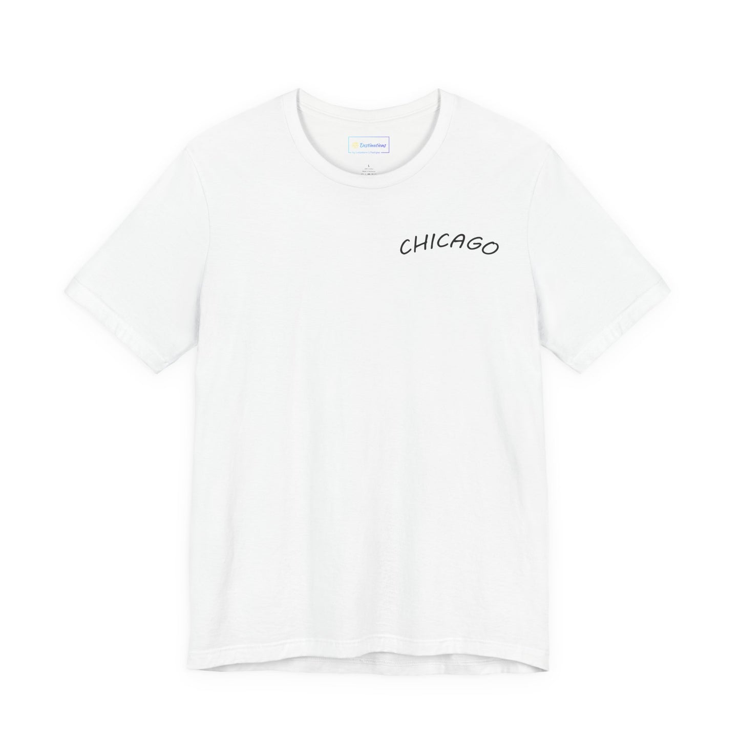 Retro Chicago Sunset Unisex Jersey Short Sleeve Tee