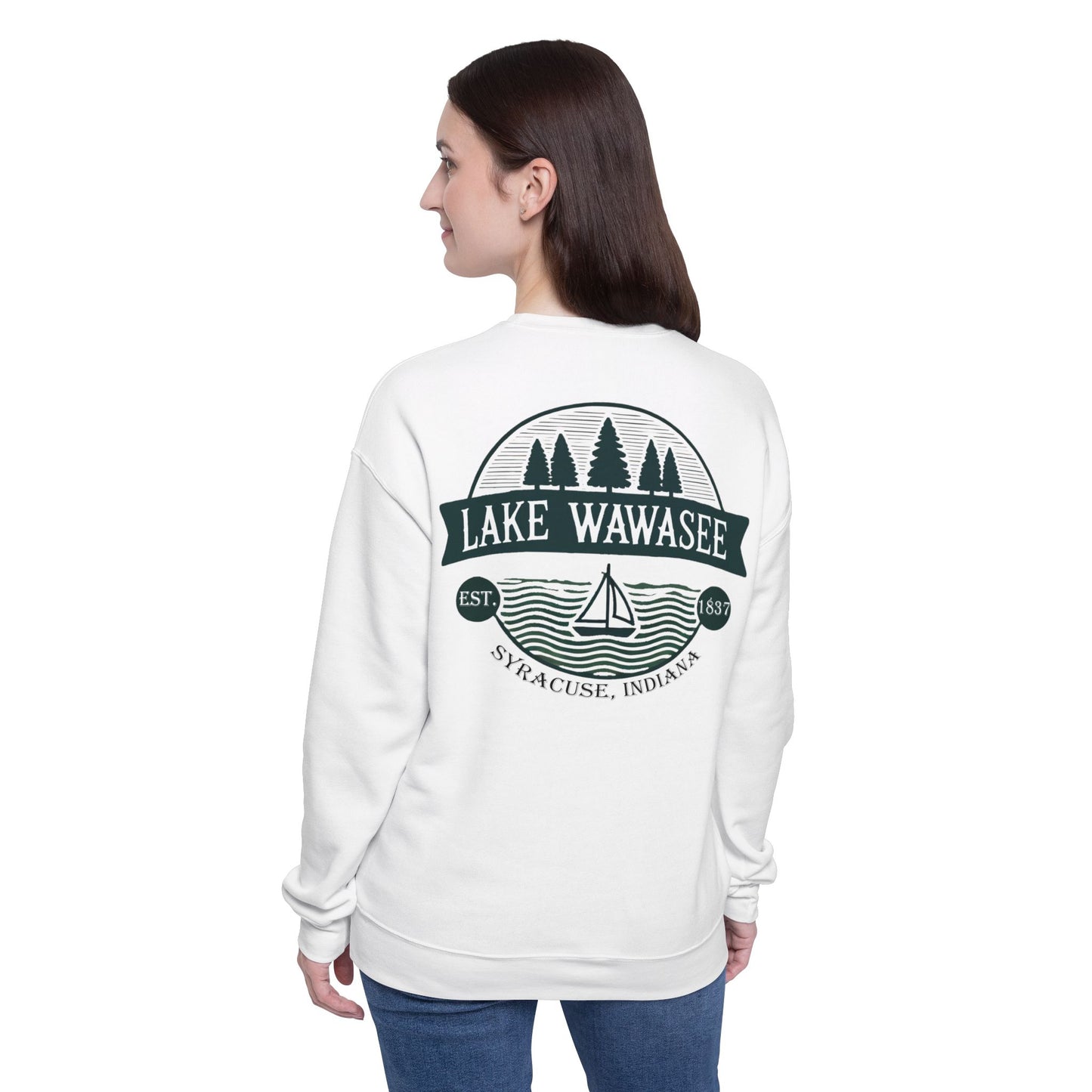 Vintage Lake Wawasee Unisex Drop Shoulder Sweatshirt