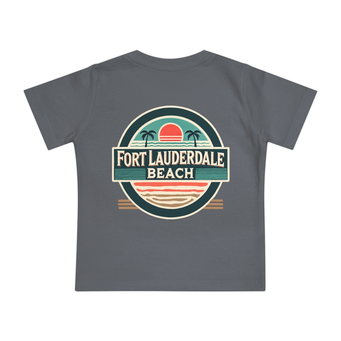 Vintage Fort Lauderdale Unisex Baby Short Sleeve T-Shirt