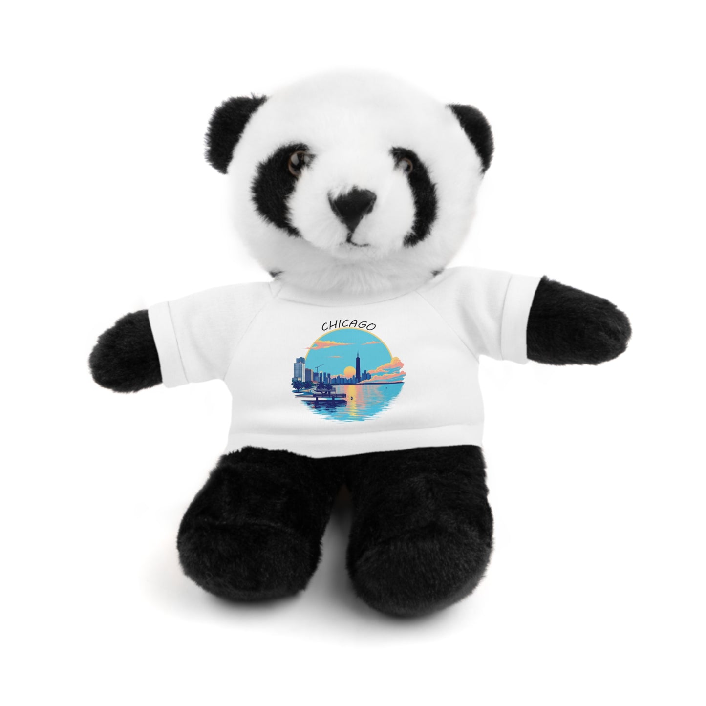 Retro Chicago Sunset Stuffed Animals with Tee