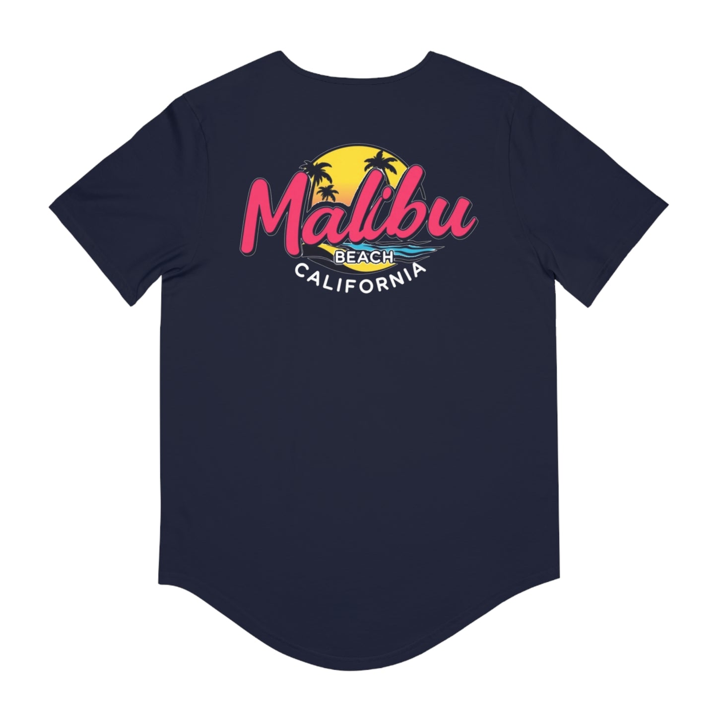Retro Malibu Men's Jersey Curved Hem Tee