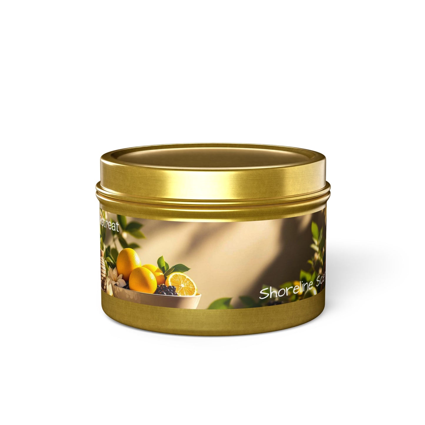 Spa Retreat Scented Rustic Tin Candle