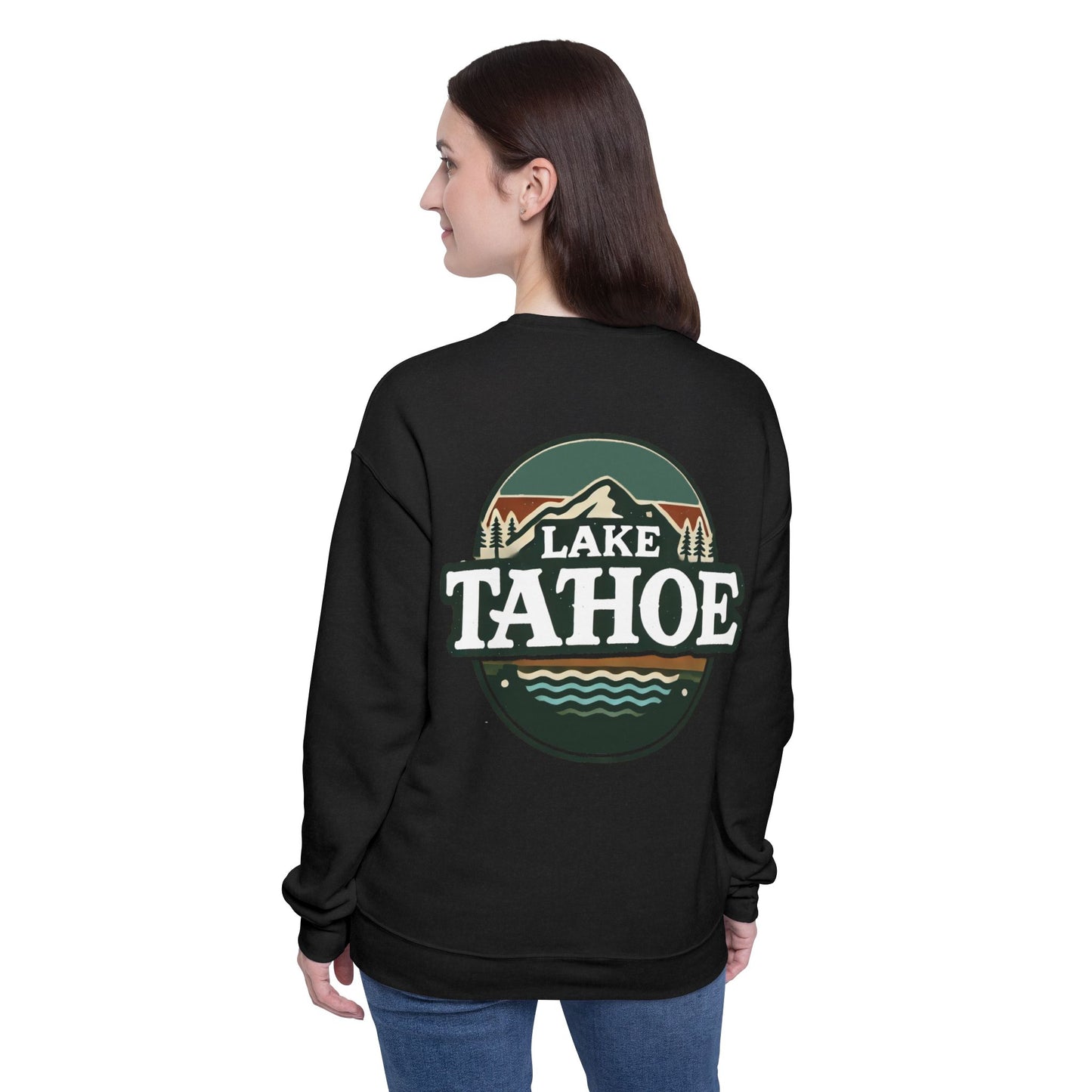 Vintage Lake Tahoe Unisex Drop Shoulder Sweatshirt