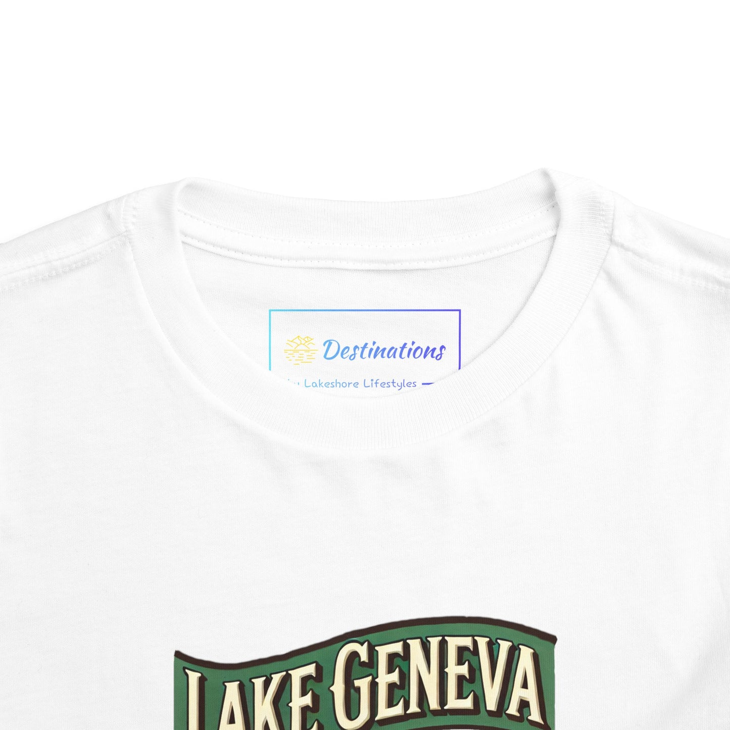Retro Lake Geneva Unisex Toddler Short Sleeve Tee