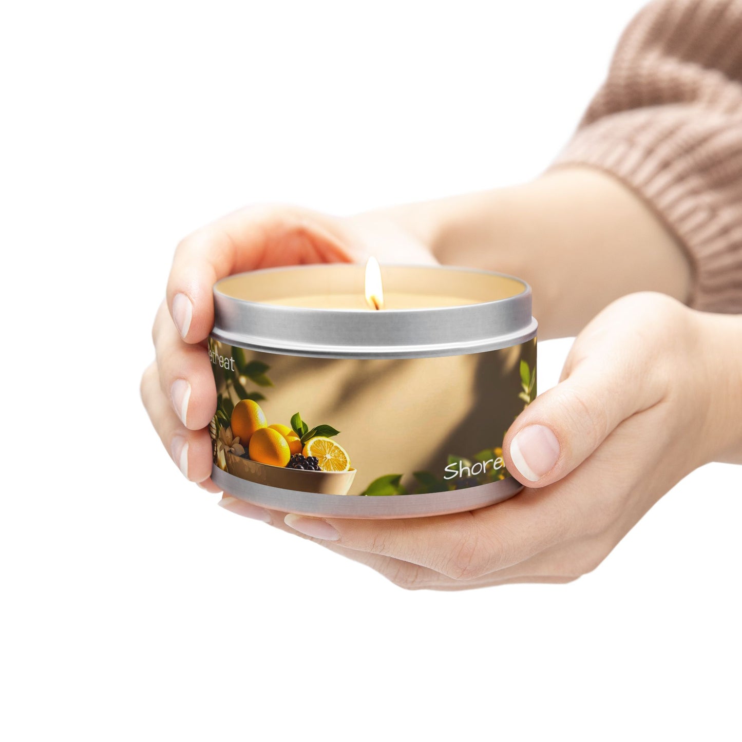 Spa Retreat Scented Rustic Tin Candle