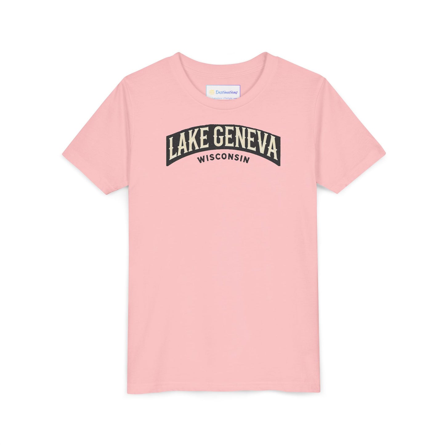 Vintage Lake Geneva Unisex Youth Short Sleeve Tee