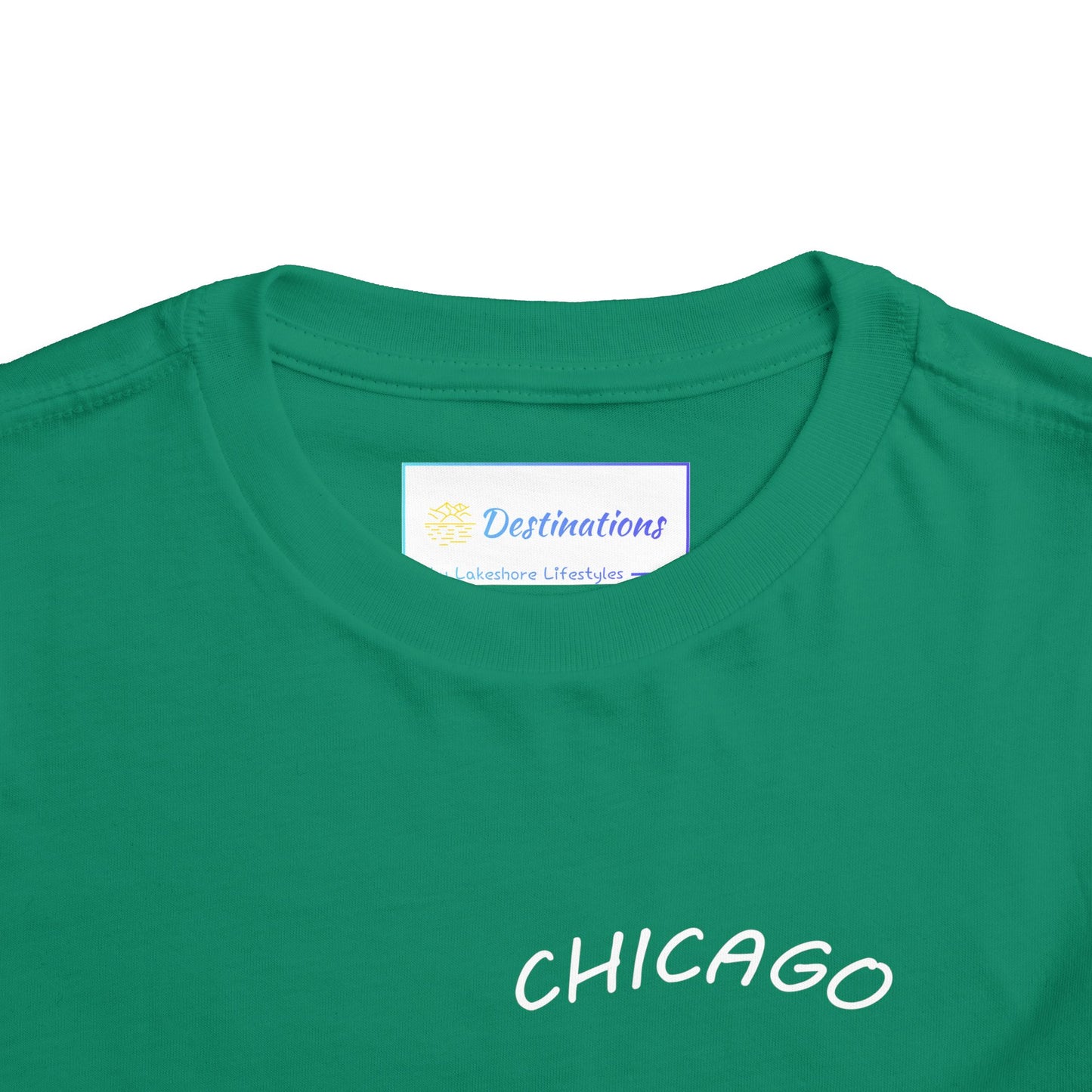 Retro Chicago Sunset Unisex Toddler Short Sleeve Tee