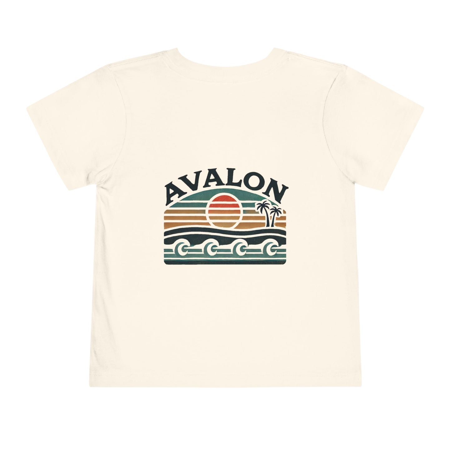Retro Avalon Sunset Unisex Toddler Short Sleeve Tee
