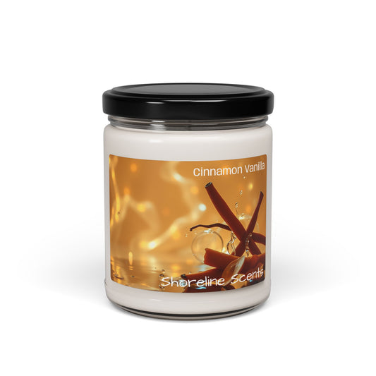 Cinnamon Vanilla Scented Soy Candle