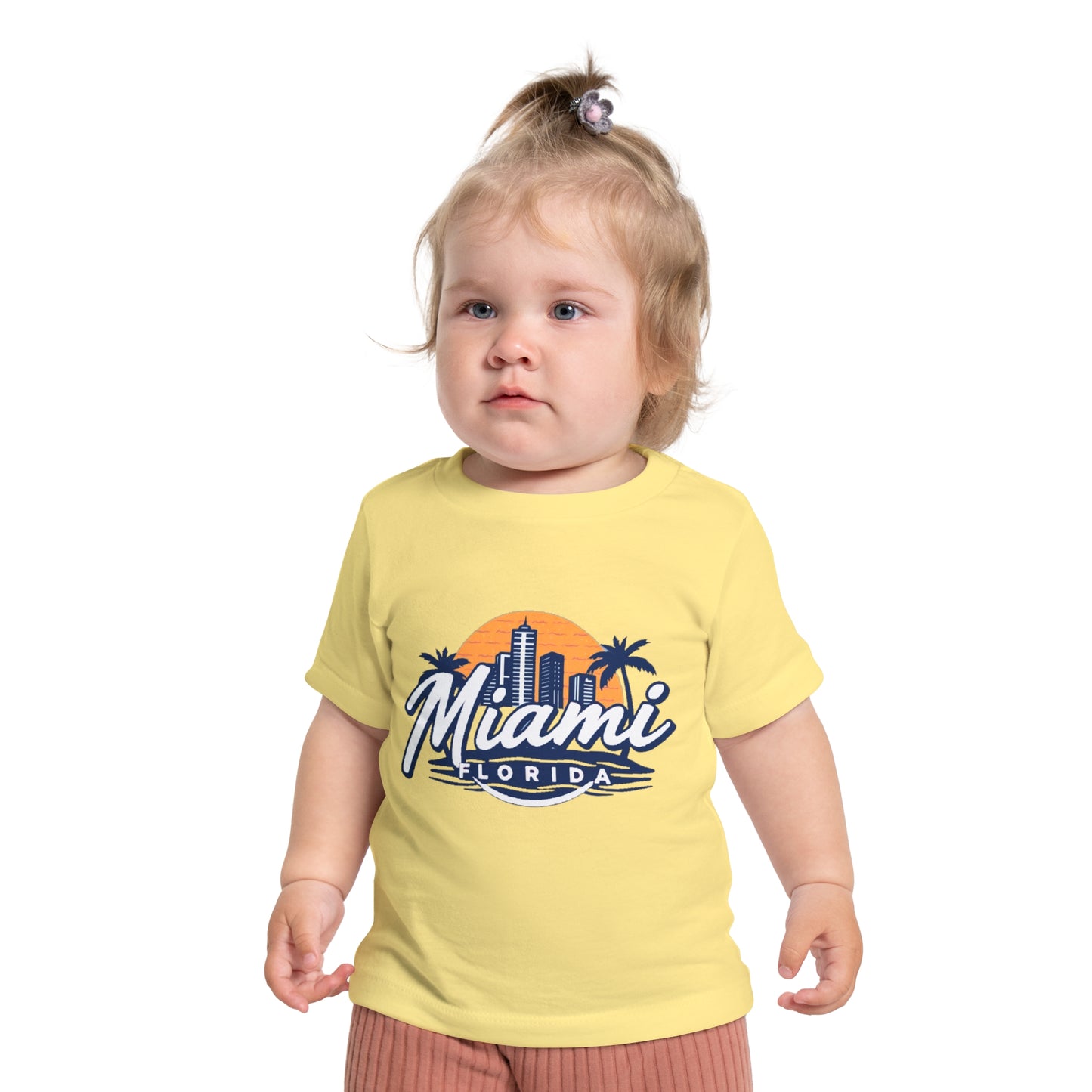 Retro Miami Unisex Baby Short Sleeve T-Shirt