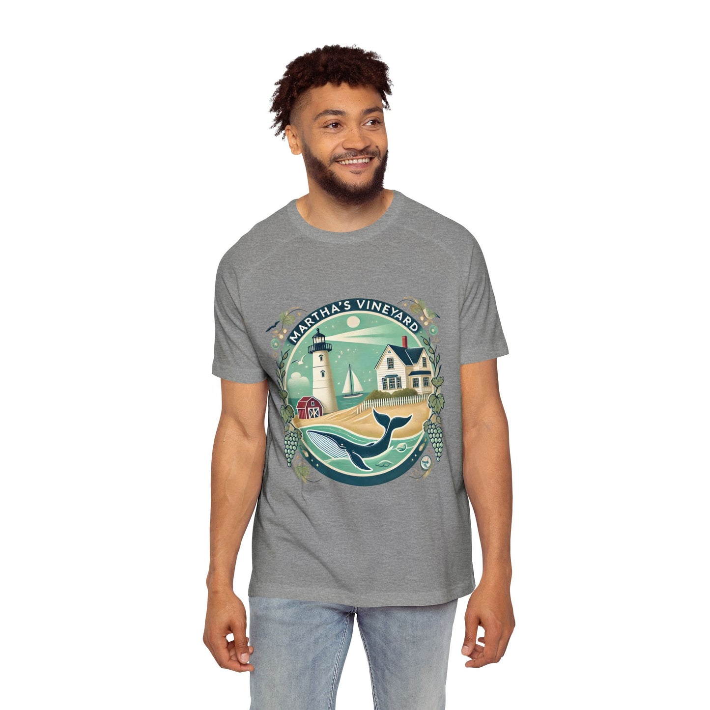 Vintage Martha's Vineyard Men's Raglan T-Shirt