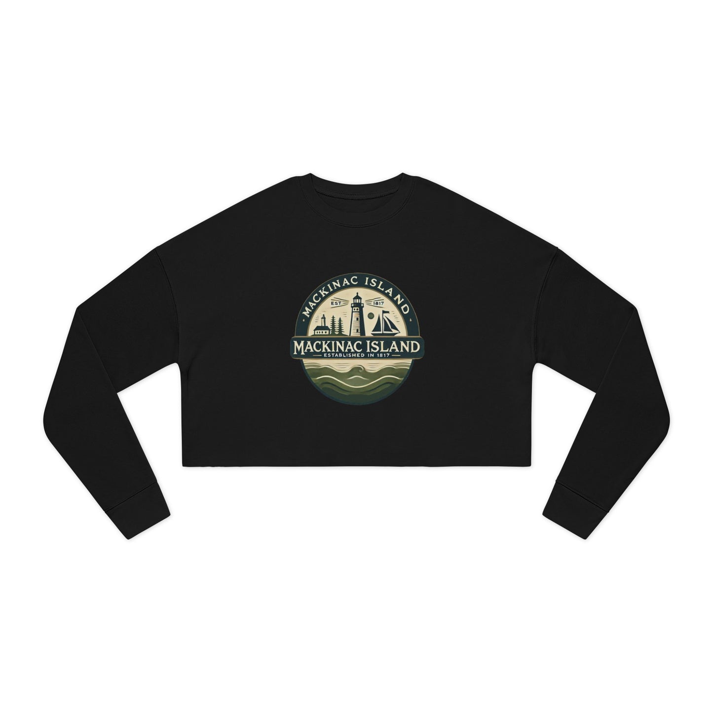 Vintage Mackinac Island Women's Cropped Sweatshirt