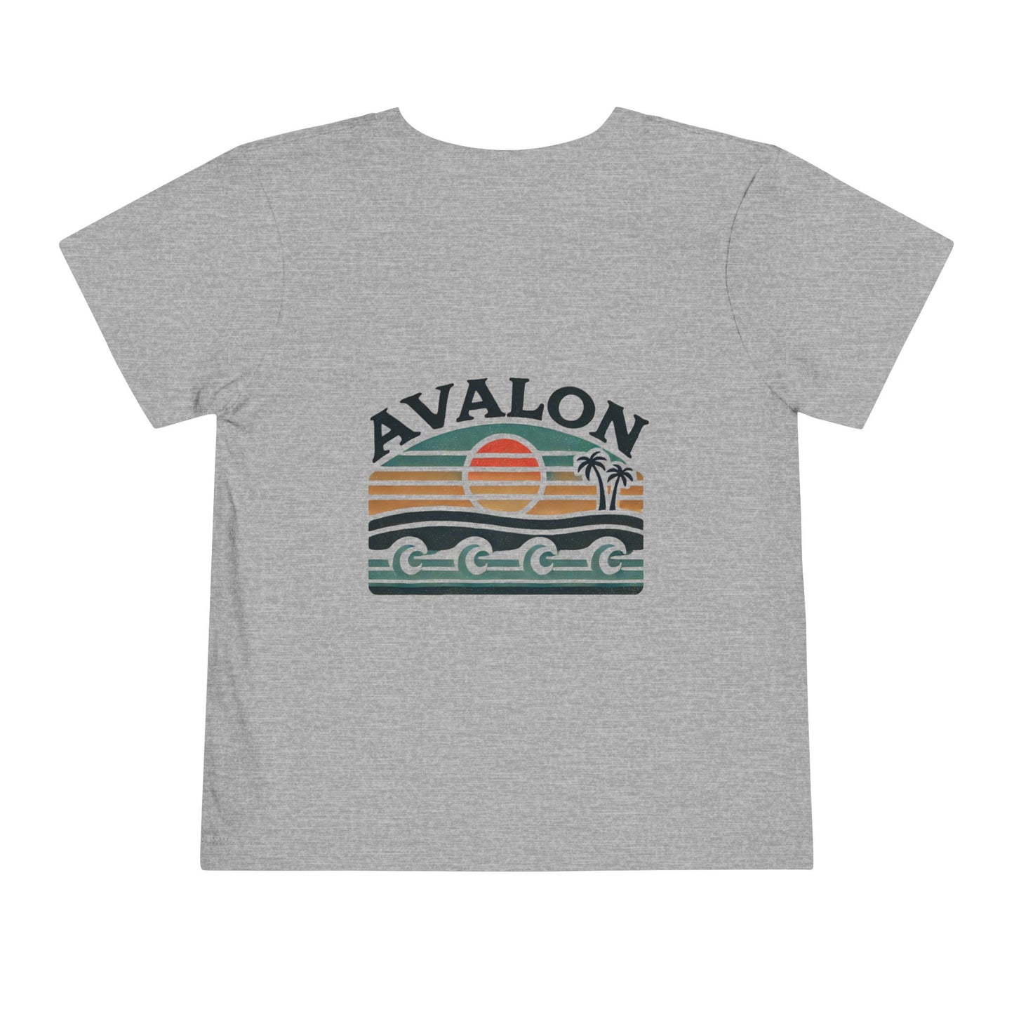 Retro Avalon Sunset Unisex Toddler Short Sleeve Tee