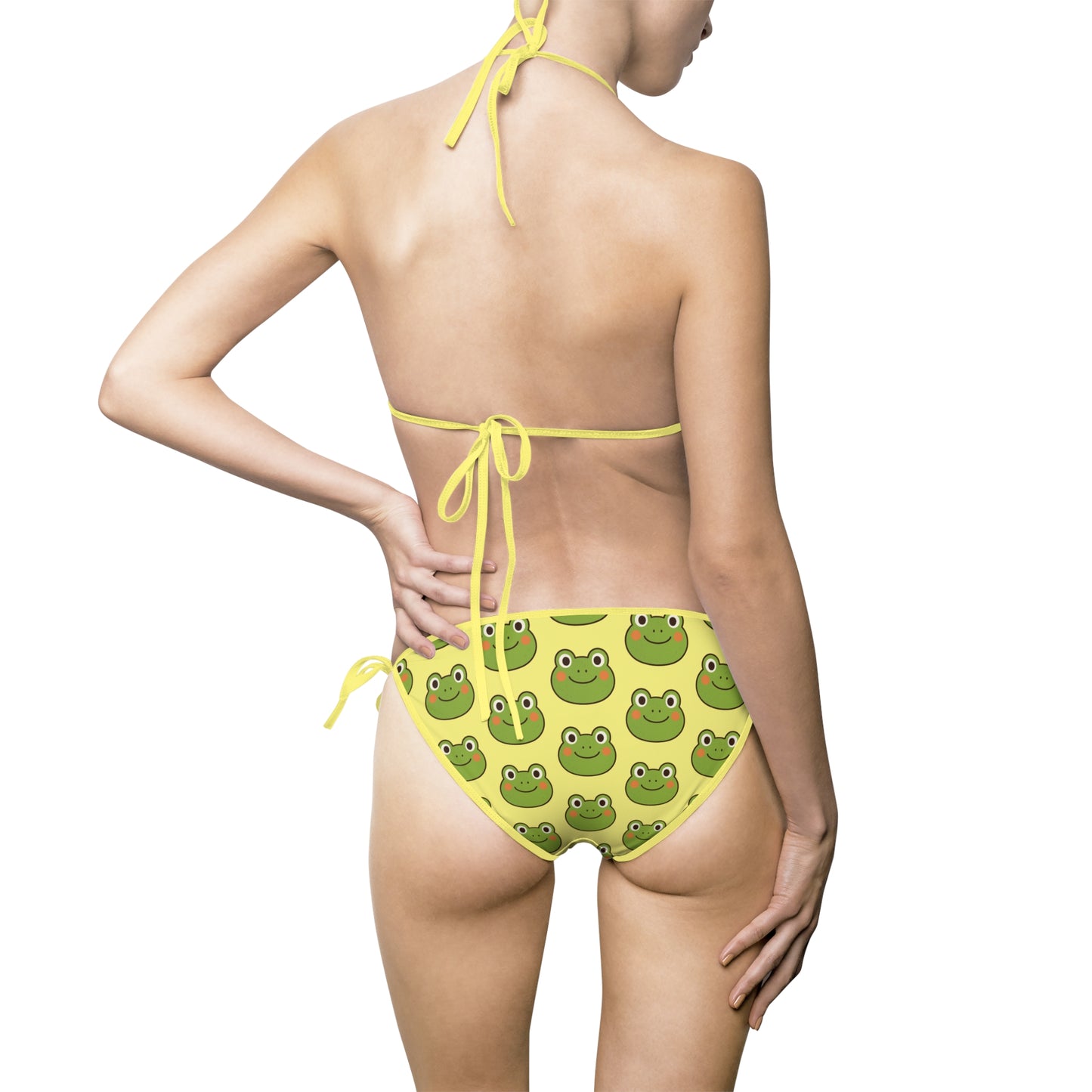 Frog Print Two-Piece Bikini Set