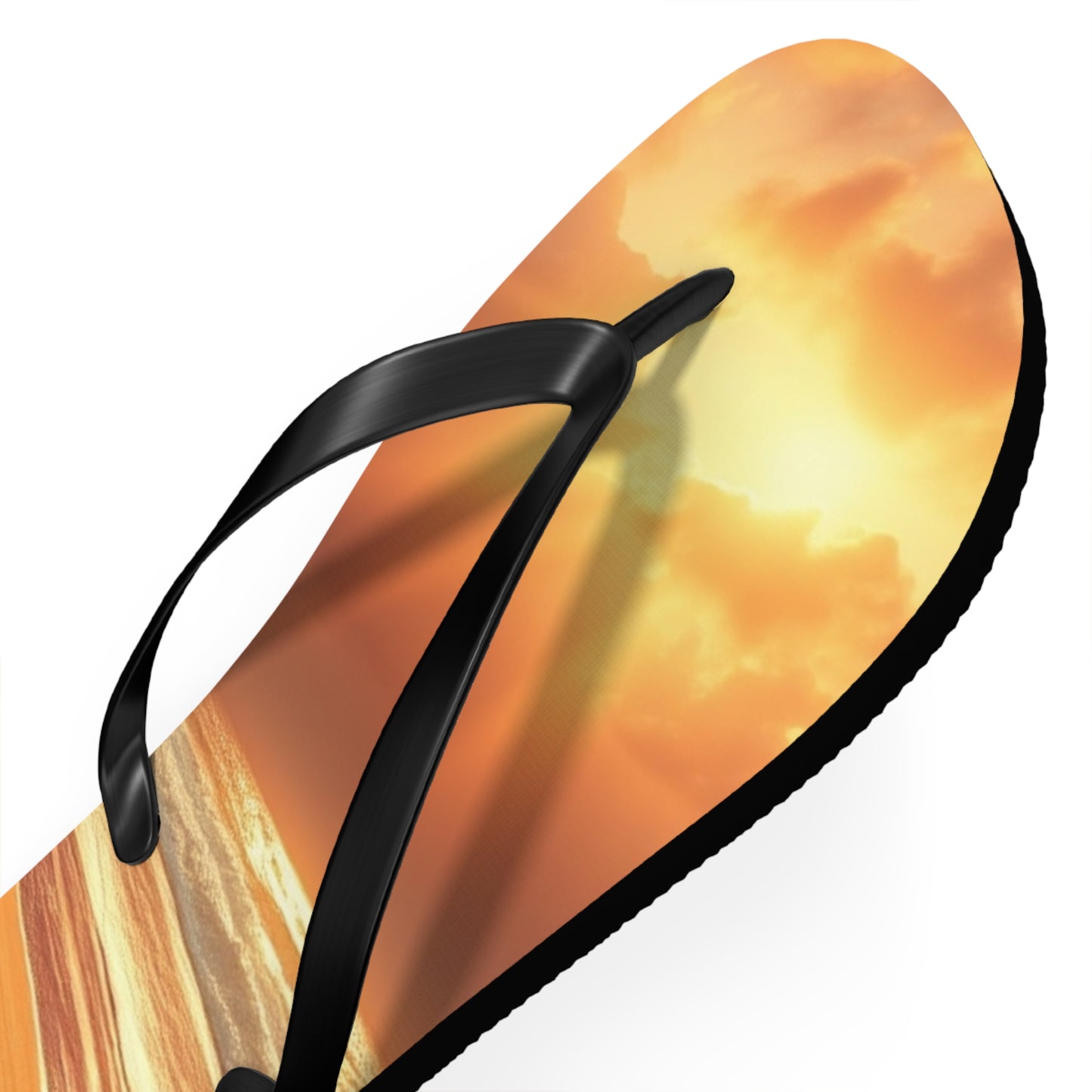 Sandy Beach Sunset Flip Flops